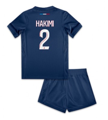 Paris Saint-Germain Achraf Hakimi #2 Hemmakläder Barn 2024-25 Kortärmad (+ Korta byxor)